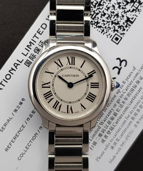 Cartier Ronde de Cartier Must De Cartier With Card 2023 Very Good condition stahl steel 97DiamRep
