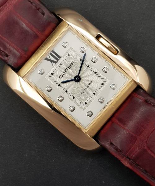 Cartier Tank Anglaise 3508 30mm Tank Anglaise Mint condition Rose Gold CL79OttaAtt