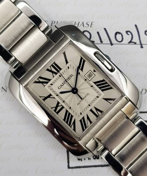 Cartier Tank Anglaise 3511 39.9mm With Paper Very Good condition 81CLOttAtt