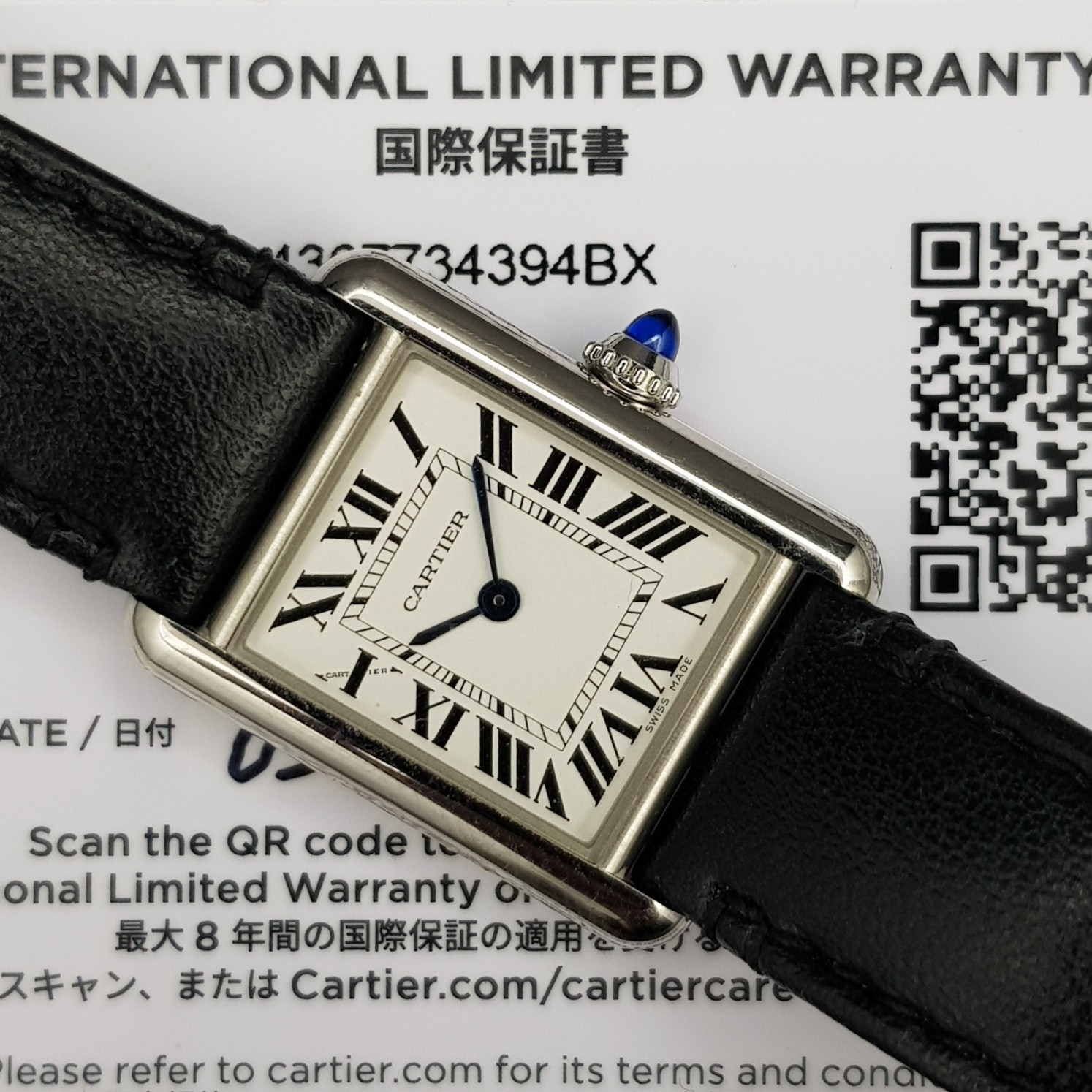 Cartier Tank Must Solarbeat WSTA0060 29.5mm With Card Very Good condition steel HHK3.34