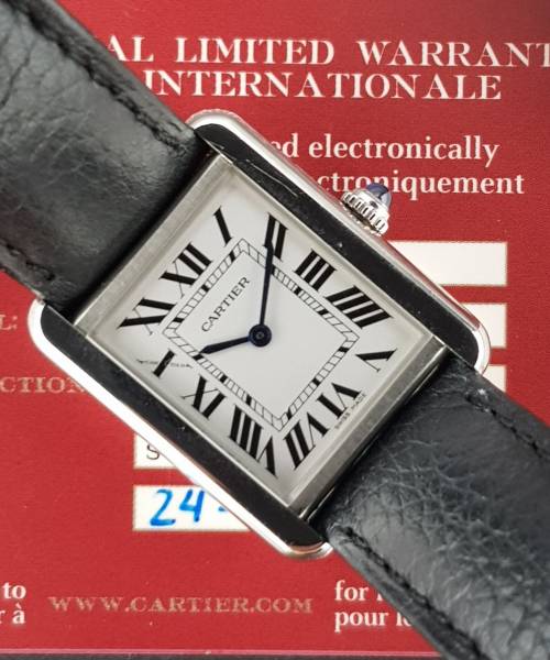 Cartier Tank Solo WSTA0030 31mm With Card Mint condition stahl CL22OttAtt