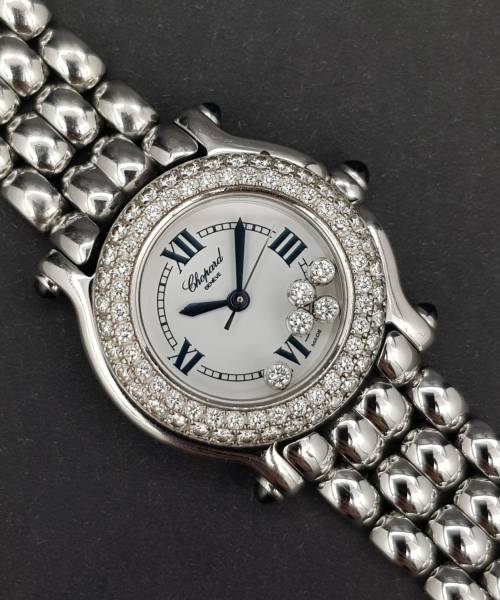 Chopard Happy Sport Lady Diamond 278294 26mm Very Good condition stahl steel Diam1679
