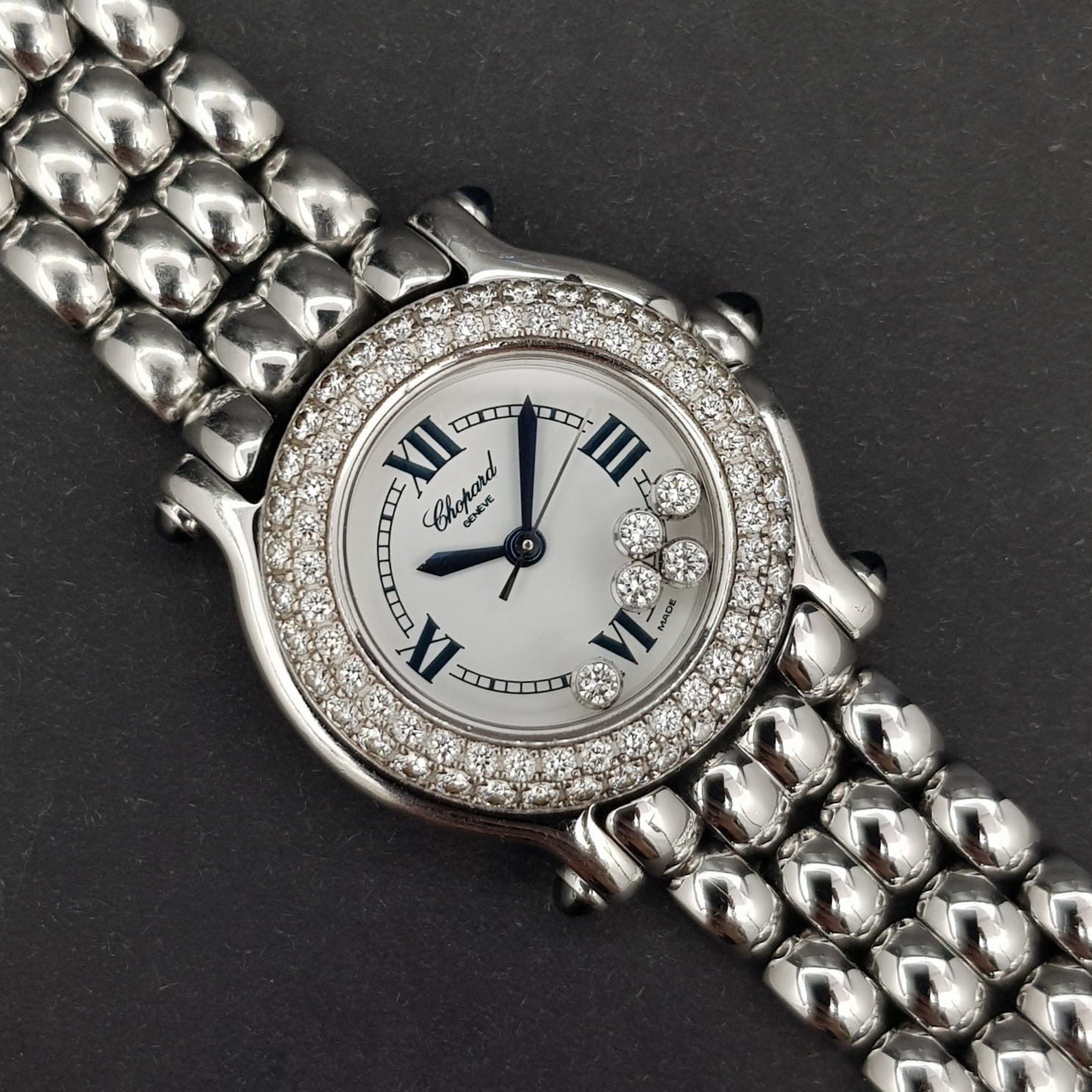 Chopard Happy Sport Lady Diamond 278294 26mm Very Good condition stahl steel Diam1679