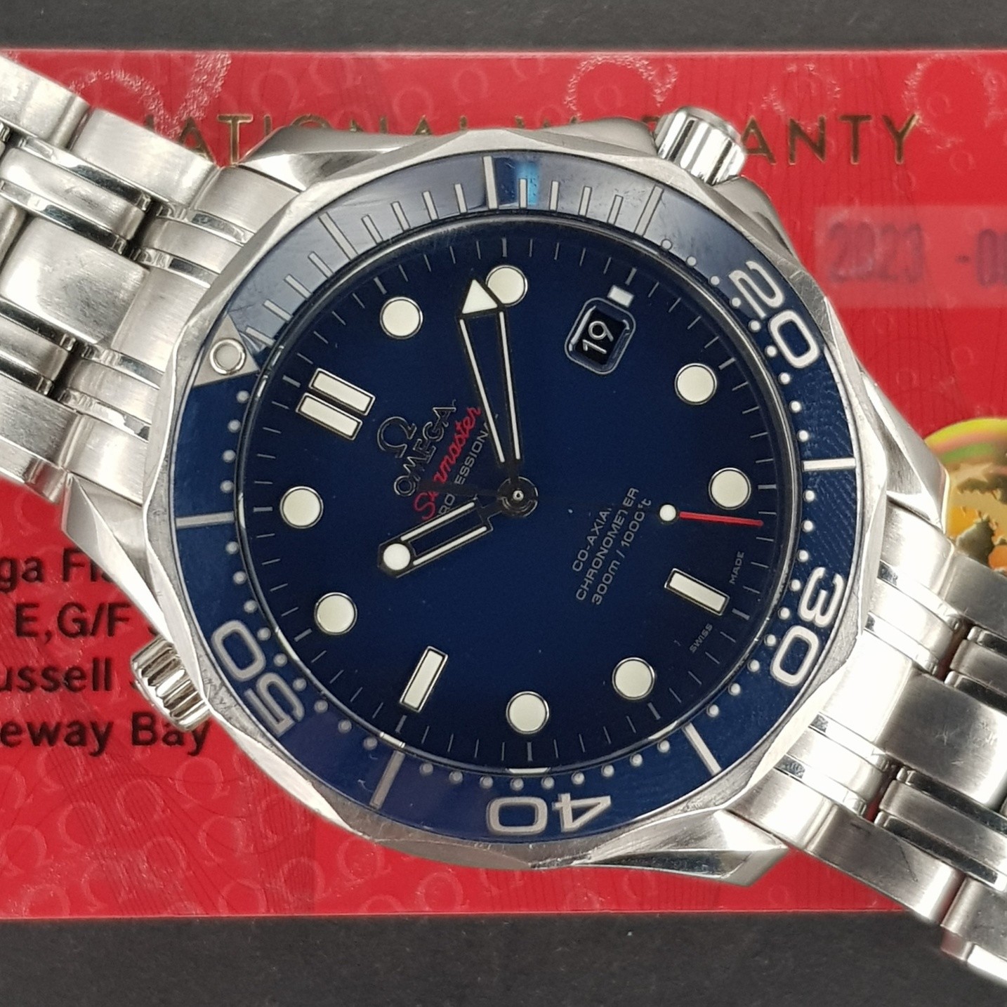 Omega Seamaster Diver 300 M 21230412003001 41mm With Card Good condition stahl CL301OttF