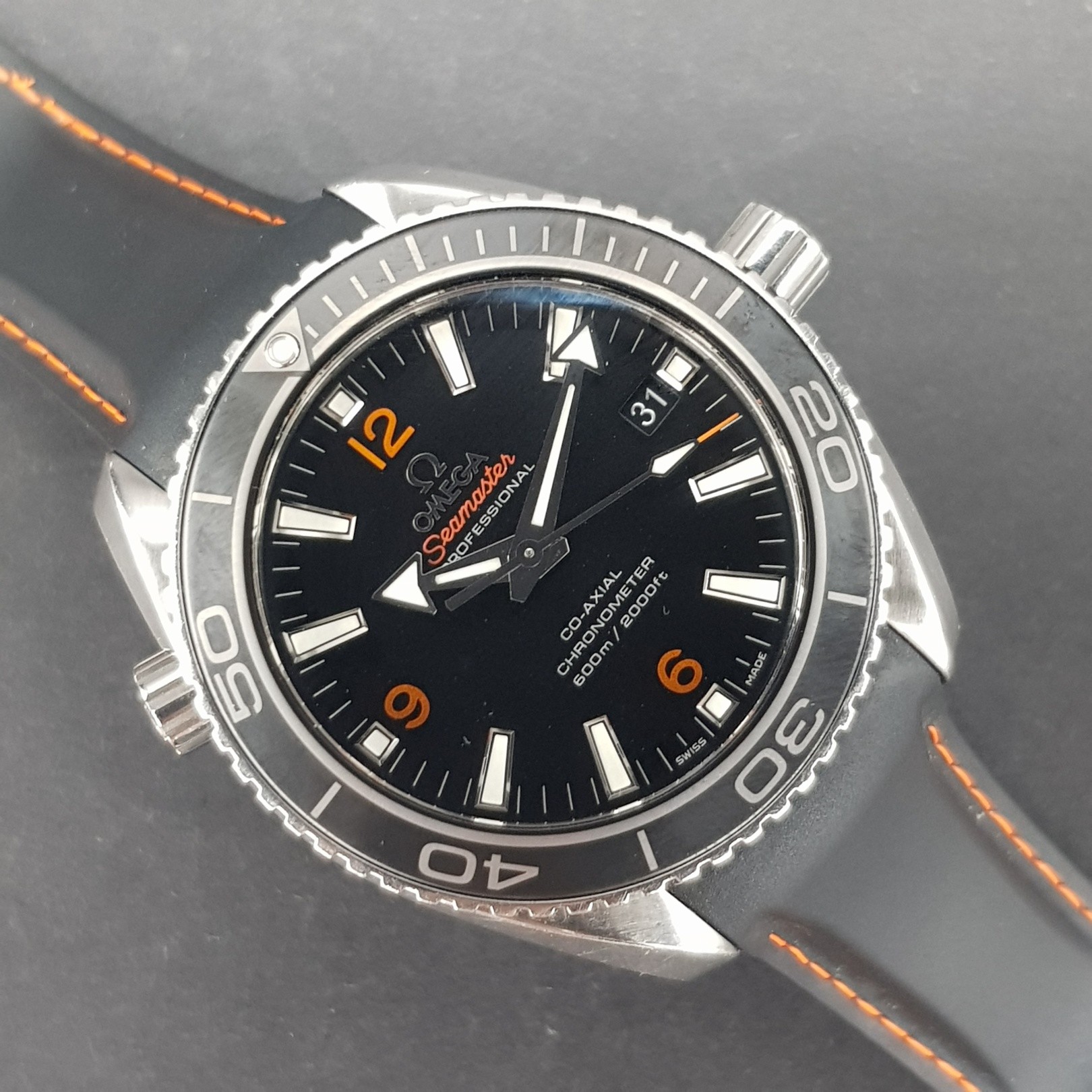 Omega Seamaster Planet Ocean 232.32.42.21.01.005 42mm Good condition stahl steel 8BnovBlu