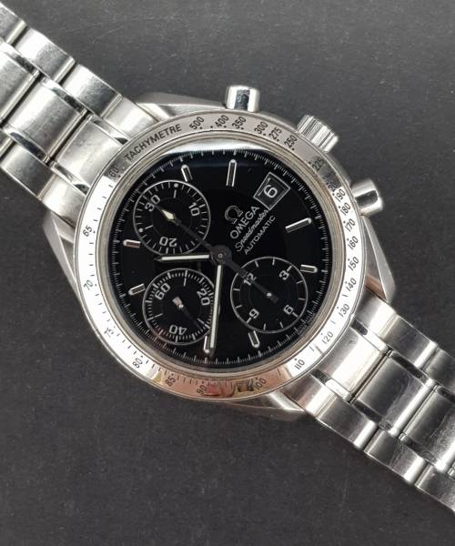Omega Speedmaster Date Automatic 351350 39mm Good condition stahl steel 67DiamRep