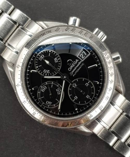 Omega Speedmaster Date Automatic 351350 39mm Good condition stahl steel 70DiamRep