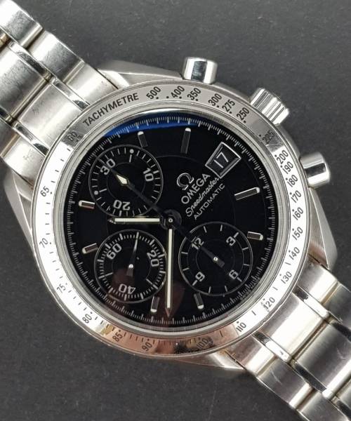 Omega Speedmaster Date Automatic 351350 39mm Good condition stahl steel 74DiamRep