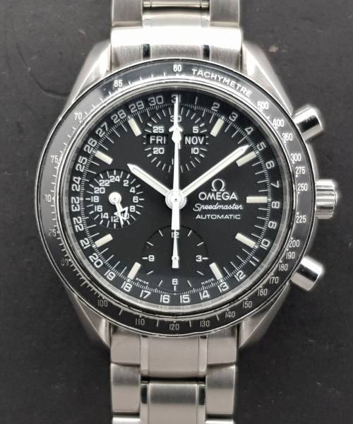 Omega Speedmaster Day Date 3220.50.00 Very Good Condition Stahl Steel 55DiamRep
