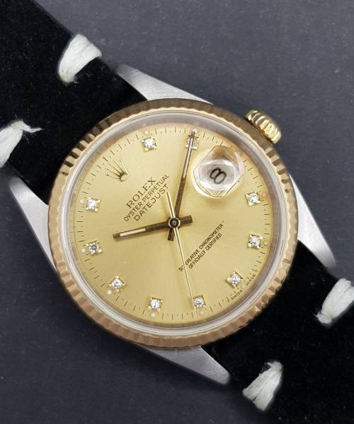 Rolex Datejust 36 16233 36mm With Diamond Dial Good condition X367