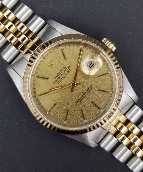 Rolex Datejust 36mm 16233 Computer Dial Very Good conditionn steel and Gold X379