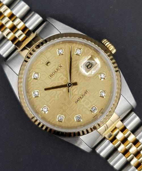 Rolex Datejust 36mm 16233 Computer Dial Very Good conditionn steel and Gold X412