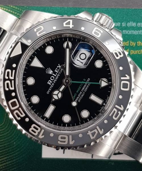 Rolex GMT-Master II 126710GRNR With Card Like New Stahl steel hhk3.23
