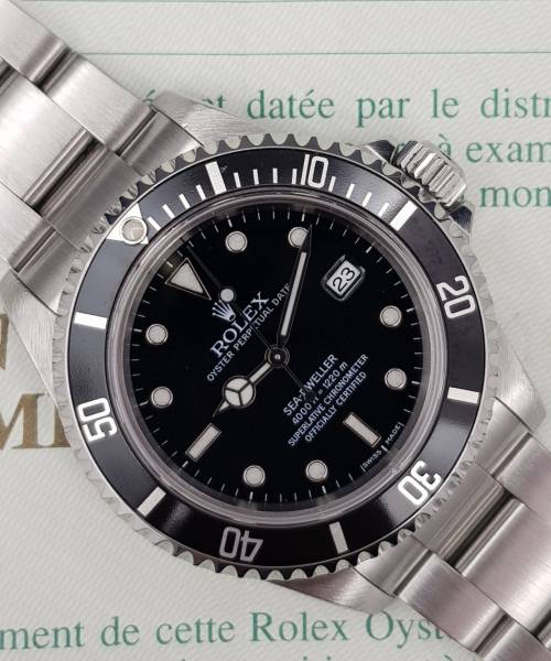 Rolex Sea-Dweller 4000 16600 40mm With Paper Good condition stahl steel CL157OttAtt