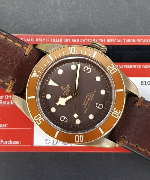 Tudor Black Bay Bronze Heritage Black Bay 79250BM 43mm With Card Good condition Bronze X217