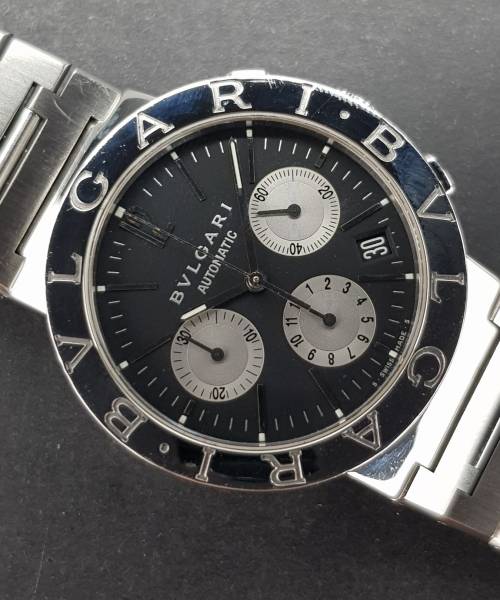 Bulgari Bulgari Bb38ssch BB 38 SS CH 38mm Very Good condition stahl steel 13XXX02Nov