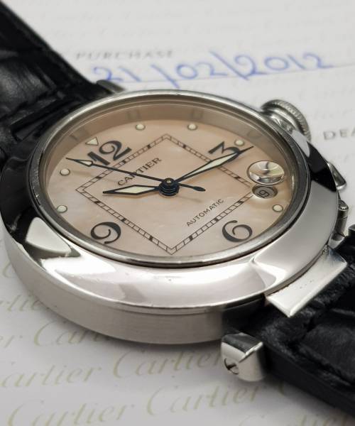 Cartier Pasha W3106499 2324 35mm With Paper MOP Mint condition 40XXHK3