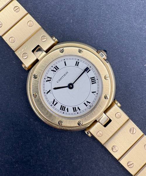 Cartier Santos 8191 Ronde Vendome 27mm 76.5g Gold Good condition Diam1732