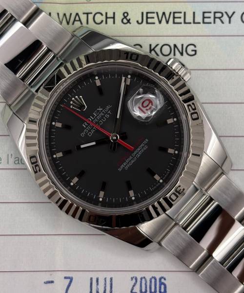 Rolex Datejust Turn-O-Graph Turn-O-Graph 116264 36mm Box and Paper Very Good condition stahl 8XXGen26