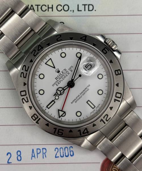 Rolex Explorer II 16570 40mm With Paper Very Good condition stahl steel 33Bfr1