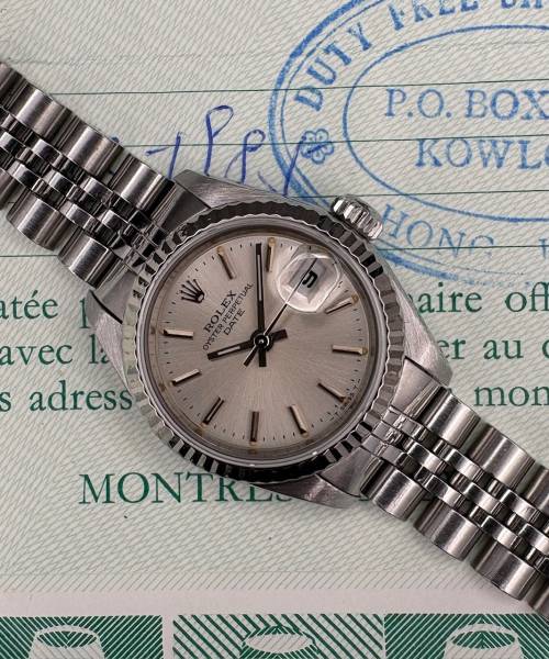 Rolex Lady-Date 69174 26mm With Paper Good condition stahl steel 60Blum1G