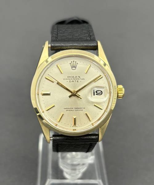 Rolex Oyster Perpetual Date 1550 34mm Good condition stahl steel 413Blum02