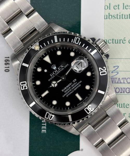 Rolex Submariner Date 16610 40mm With Paper+Service Very Good condition XXHK3-3